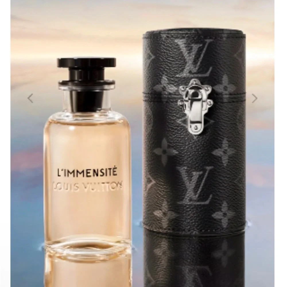 Louis Vuitton Monogram Eclipse 100ml Perfume Travel Case EUC​